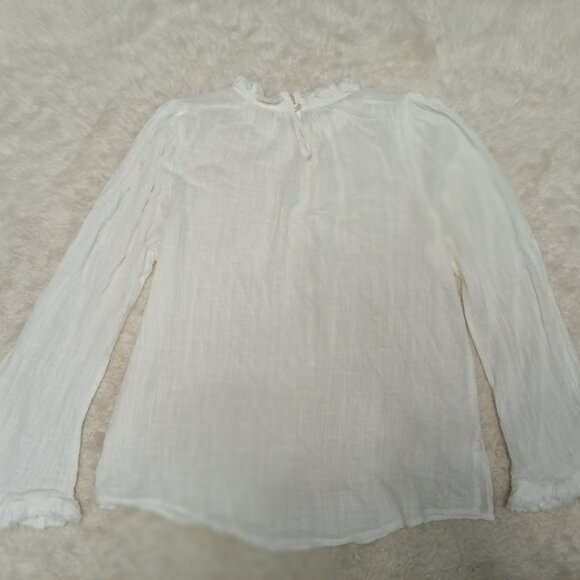 Free People FP ONE Women's White Long Sleeve Blouses Top Size S - Picture 3 of 9